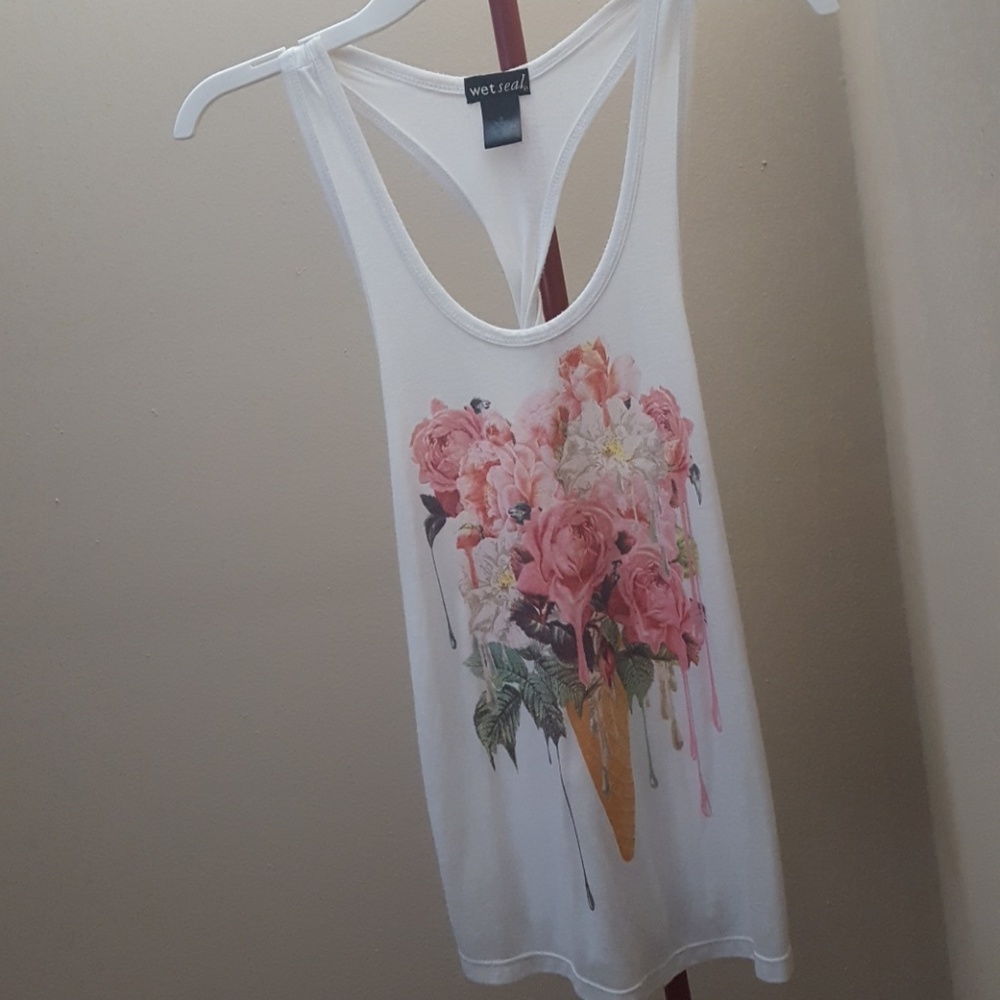 Graphic Racerback Tank Top - Picture 2 of 4